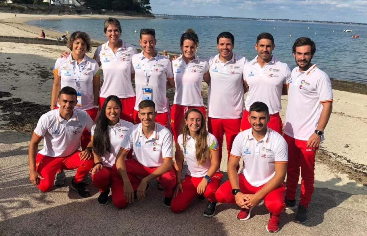 Representantes del Club Amigos del Piragüismo en el Mundial de Surfski